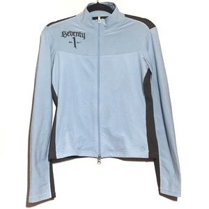 Nike Sphere Blue Brown 3/4 Zip up Sweater